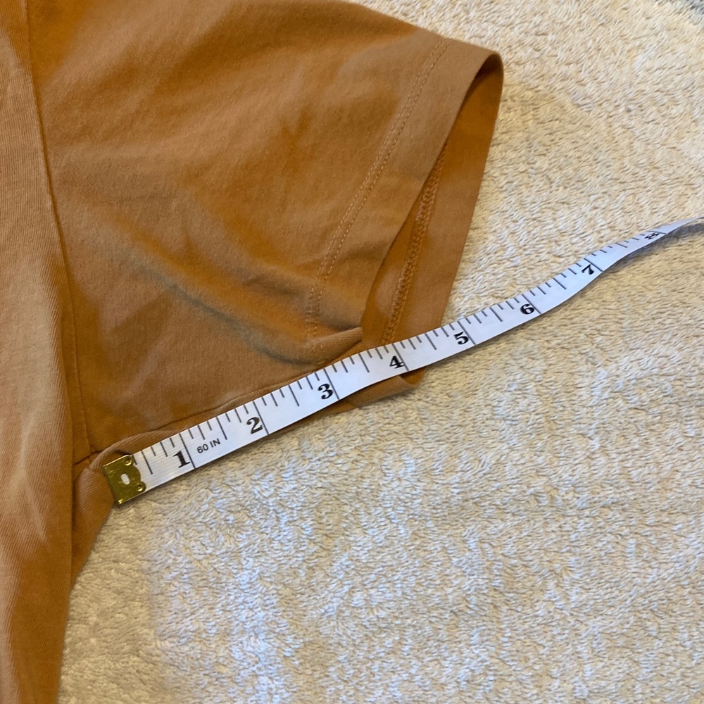 Uniqlo Women’s Short Sleeve V-Neck Tee - Mustard - Picture 3 of 7